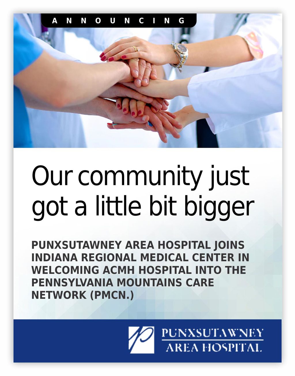 Pennsylvania Mountains Care Network and ACMH Hospital Formally Announce ...